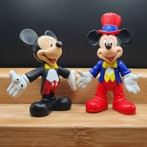 MICKEY MOUSSE Disney Vintage Figure Red Hat Epcot Center 1994, Tuxedo McDonalds